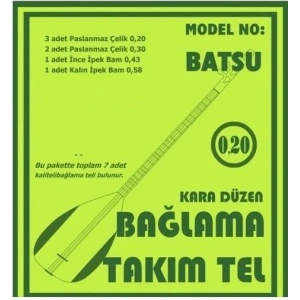 Bağlama Aksesuar Tam Takım Tel 0.20 Batsu
