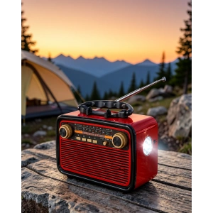 Bluetoothlu Ahşap Nostalji Radyo