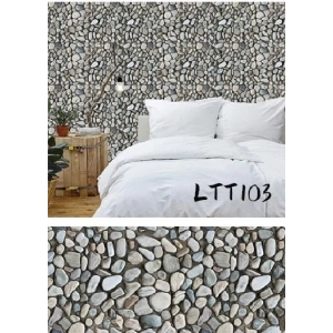 Çakıl Taşı Desenli Yapışkanlı Kaplama Kağıdı Büyük Boy 3 Metre