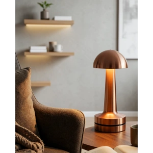Dokunmatik Mantar Gece Lambası Bronz 1800mAh