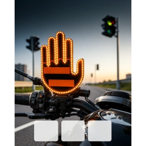 El Hareketiyle Kontrol Edilen 176 LED Amber Dönüş Sinyali