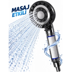 Filtreli Duş Başlığı Masaj Etkili