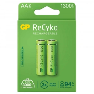 GP ReCyko 1300mAh AA Şarj Edilebilir Kalem Pil 2lİ Paket