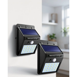 Güneş Enerjili 20 LED Duvar Lambası