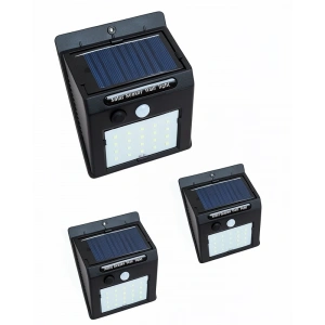 Güneş Enerjili Hareket Sensörlü 20 LED Duvar Lambası