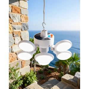 Güneş Enerjili Katlanabilir 5 Kanatlı Solar Bahçe Lambası
