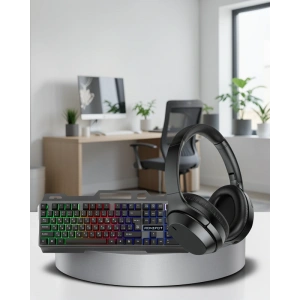 Işıklı Klavye Mouse ve Bluetooth Kulaklık Seti