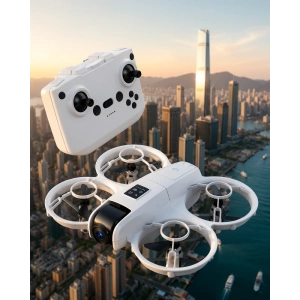 Işıklı Mini Drone Uzun Şarj Süreli 2 Pervane Setli
