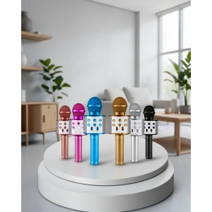 Kablosuz Bluetooth Karaoke Mikrofon Yankı Efektli