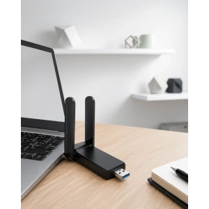 Kablosuz Wifi Adaptörü 5GHz AC Çift Antenli