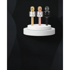 Karaoke Mikrofon Bluetooth ve Aux Girişli