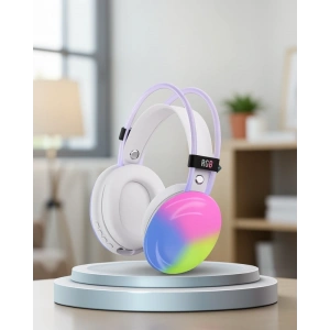 Kulak Üstü Bluetooth Kulaklık RGB Işıklı