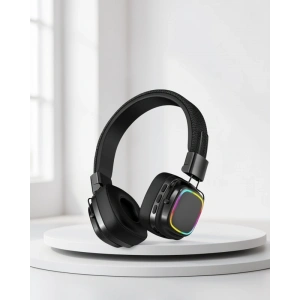 Kulak Üstü Bluetooth Kulaklık RGB Işıklı Katlanabilir