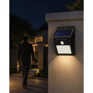 LED Duvar Lambası Güneş Paneli ile Otomatik Şarj