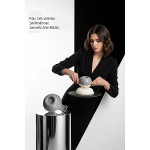 Lüks Sunum Sanatı: Premium Pilav, Tatlı ve Helva Şekillendirme Kalıbı