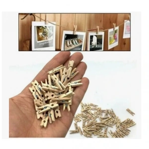 Mandal Mini Ahşap Mandal (100 Adet)