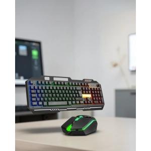 RGB Işıklı Mekanik Gaming Klavye Seti