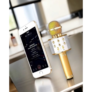 Şarjlı Karaoke Mikrofon USB Bellek Destekli
