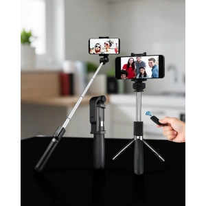 Selfie Çubuğu Bluetooth Uzaktan Kumandalı