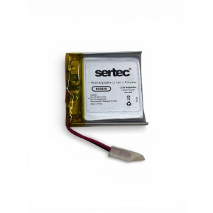 Sertec 602626 3.7V 400mAh Li-Polymer Pil (Devreli/1.5A)