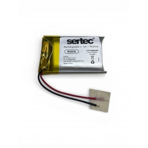 Sertec 902030 3.7V 500 mAh Li-Polymer Pil (Devreli/1.5A)