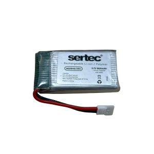 Sertec / 902540 / 3.7V - 800mAh - 25C BEYAZ SOKET