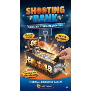 Şımartan Eğlenceli Basket Atmalı Basketbol Kumbara