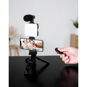 Telefon Tutucu LED Işıklı Kumandalı Mikrofon Model