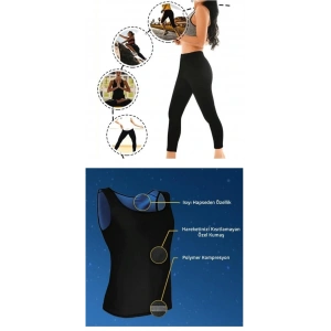 Termal Sauna Tayt + Atlet TAKIM ( L )  Neotex Terletme Takımı