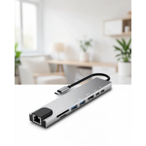 USB Type-C Hub 8 Portlu