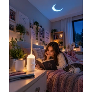 Yıldız Ay Projeksiyonlu Gece Lambası