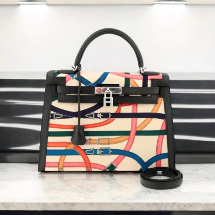 کیف زنانه طرح دار هرمس