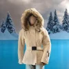 Moncler Krem Kadın Mont