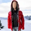 مانتو قرمز روشن Moncler
