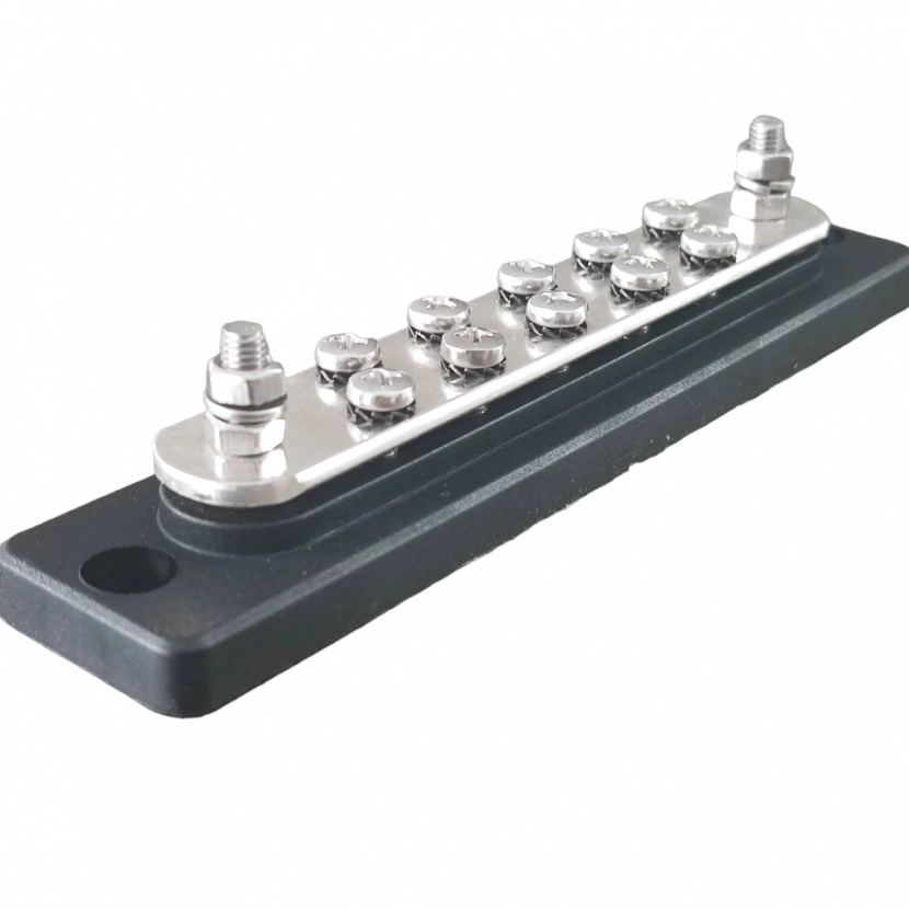 12V - 24V - 48V  - 300A BARA TEK SİYAH