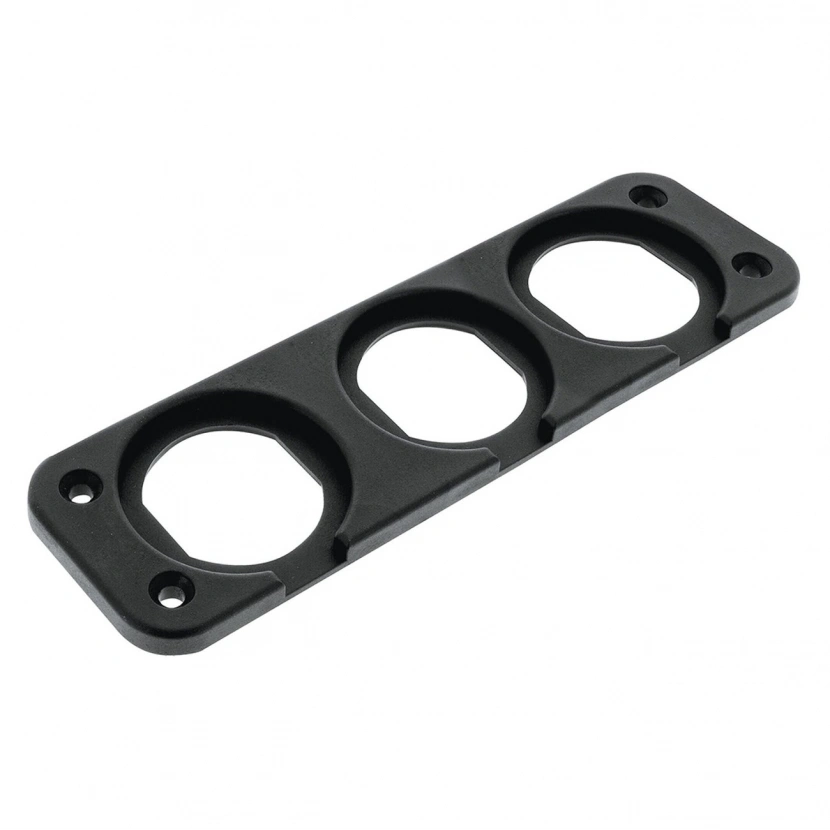 ÜÇLÜ PLASTİK PANEL ( Çakmaklık, Usb,Type-C Ve Voltmetre İçin Delikli Plastik Panel )