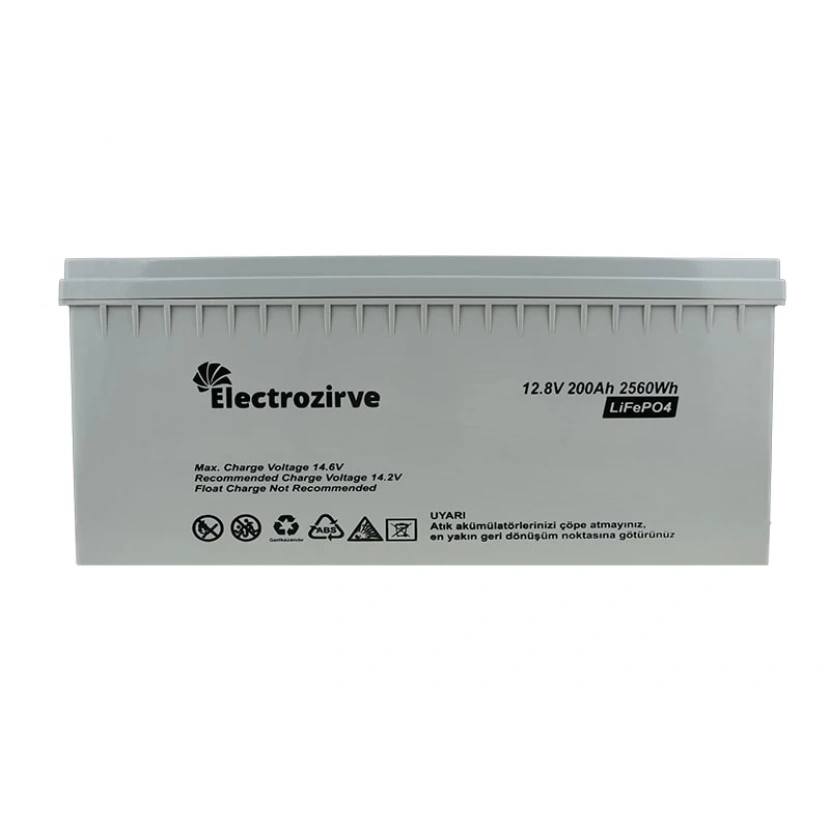 ELC-YRH-BOX Electrozirve 12.8V 200Ah Lityum (LiFePO4) Batarya
