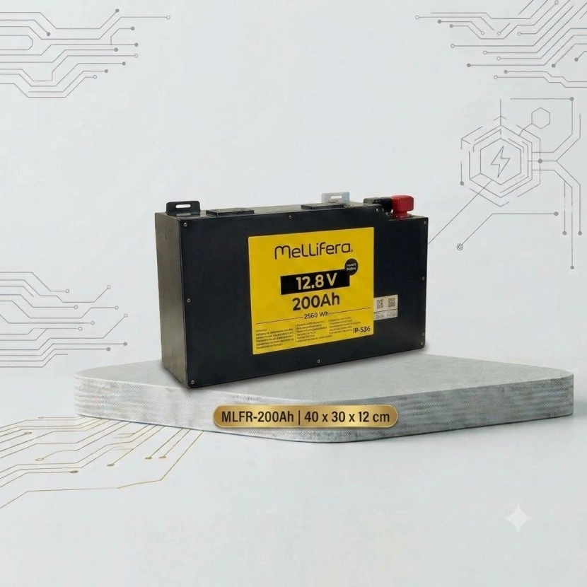 Electrozirve 12.8V 200Ah Slim Kasa Lityum (LiFePO4) Batarya