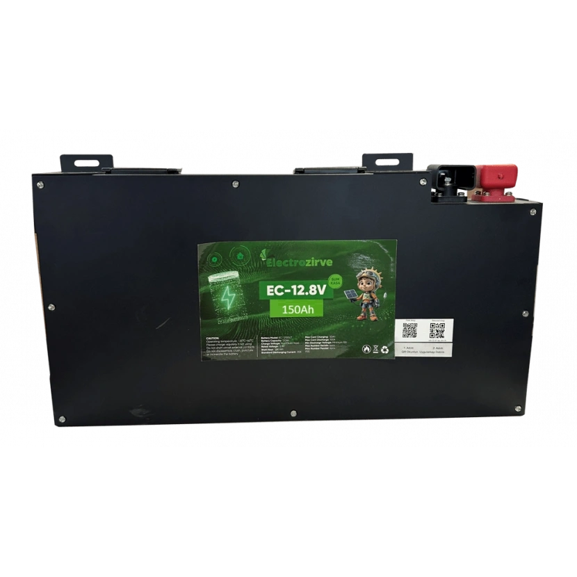 Electrozirve 12V 150Ah Slim Kasa Lityum (LiFePO4) Batarya