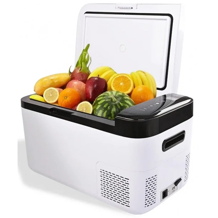 20 L TEK BÖLMELİ 12-24V MİNİ BUZDOLABI 220V İLE ÇALIŞABİLİR (DOKUNMATİK EKRANLI)
