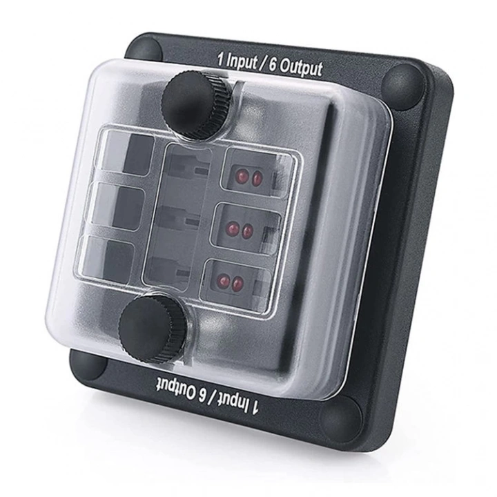 İKAZ IŞIKLI 6LI DC SİGORTA KUTUSU