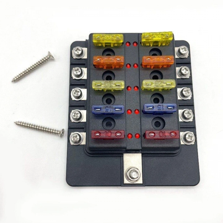 İKAZ IŞIKLI DC SİGORTA KUTUSU 10LU