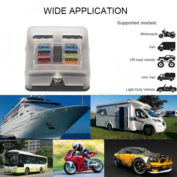 İKAZ IŞIKLI 6LI DC SİGORTA KUTUSU