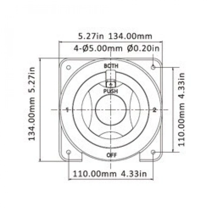 DC Kesici Akü Şalteri 275A 2P 12-24V On-Off 32V