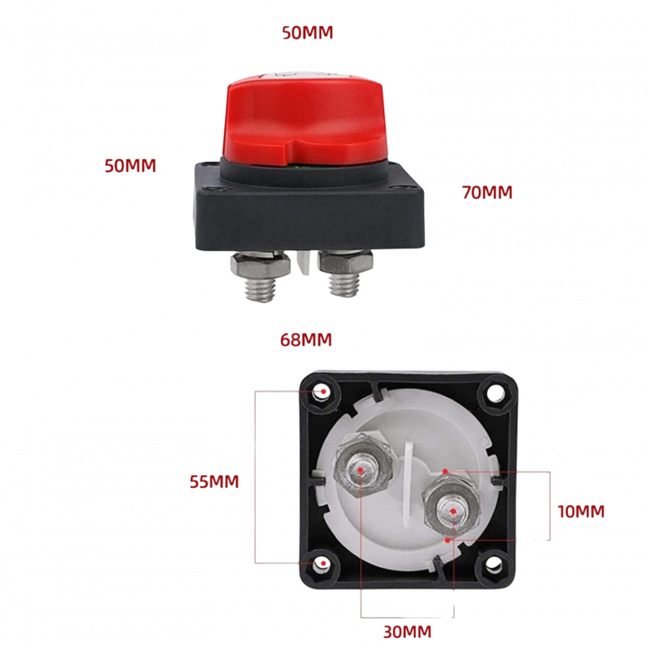 DC KESİCİ AKÜ ŞALTERİ GÖMME TİP 275A 12-24V 2P ON-OFF