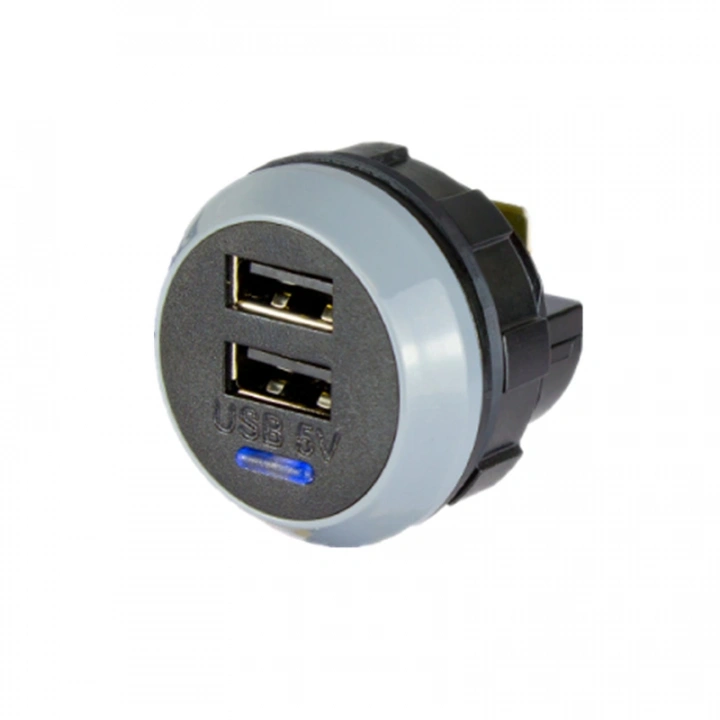 Mellifera Çift USB Şarj Soketi 12V 24V 4.8A Güç Çıkışı Adaptörü