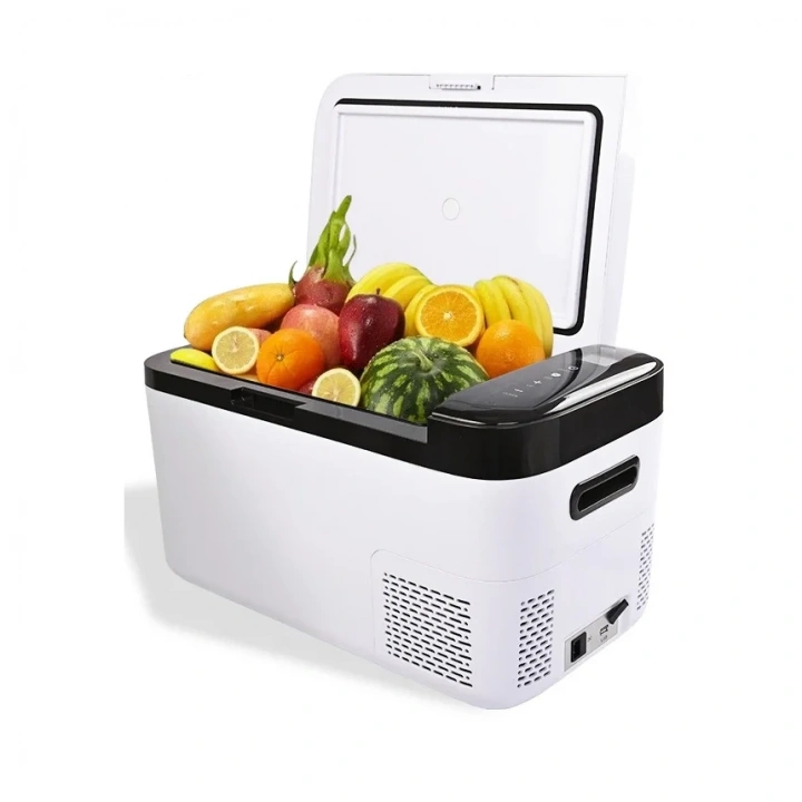 ARAÇ BUZDOLABI 20 LİTRE TEK BÖLMELİ 12V - 24V VE 220V İLE ÇALIŞABİLİR ( DOKUNMATİK EKRANLI)