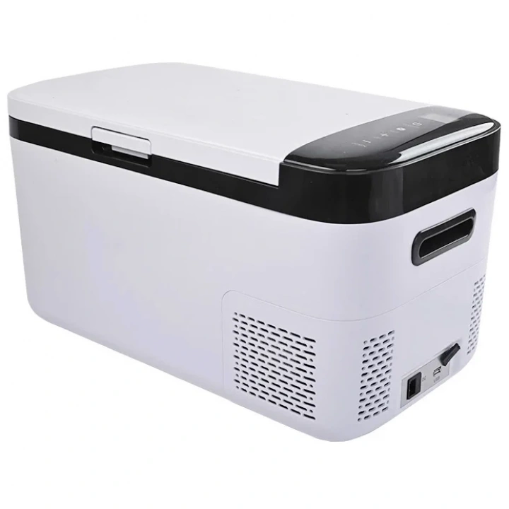 ARAÇ BUZDOLABI 20 LİTRE TEK BÖLMELİ 12V - 24V VE 220V İLE ÇALIŞABİLİR ( DOKUNMATİK EKRANLI)