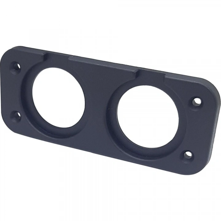 İKİLİ PLASTİK PANEL ( Çakmaklık, Usb,Type-C Ve Voltmetre İçin Delikli Plastik Panel )