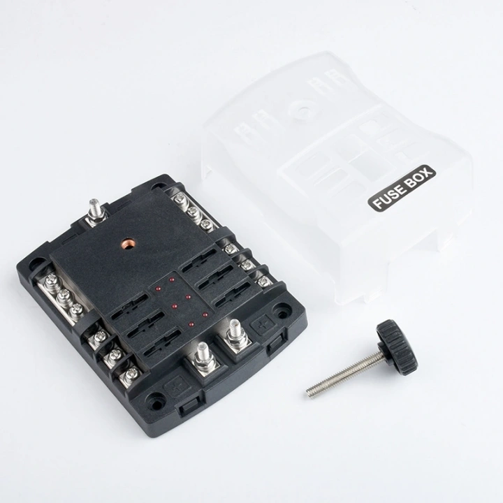 İKAZ IŞIKLI 6LI  DC SİGORTA KUTUSU  VİDALI